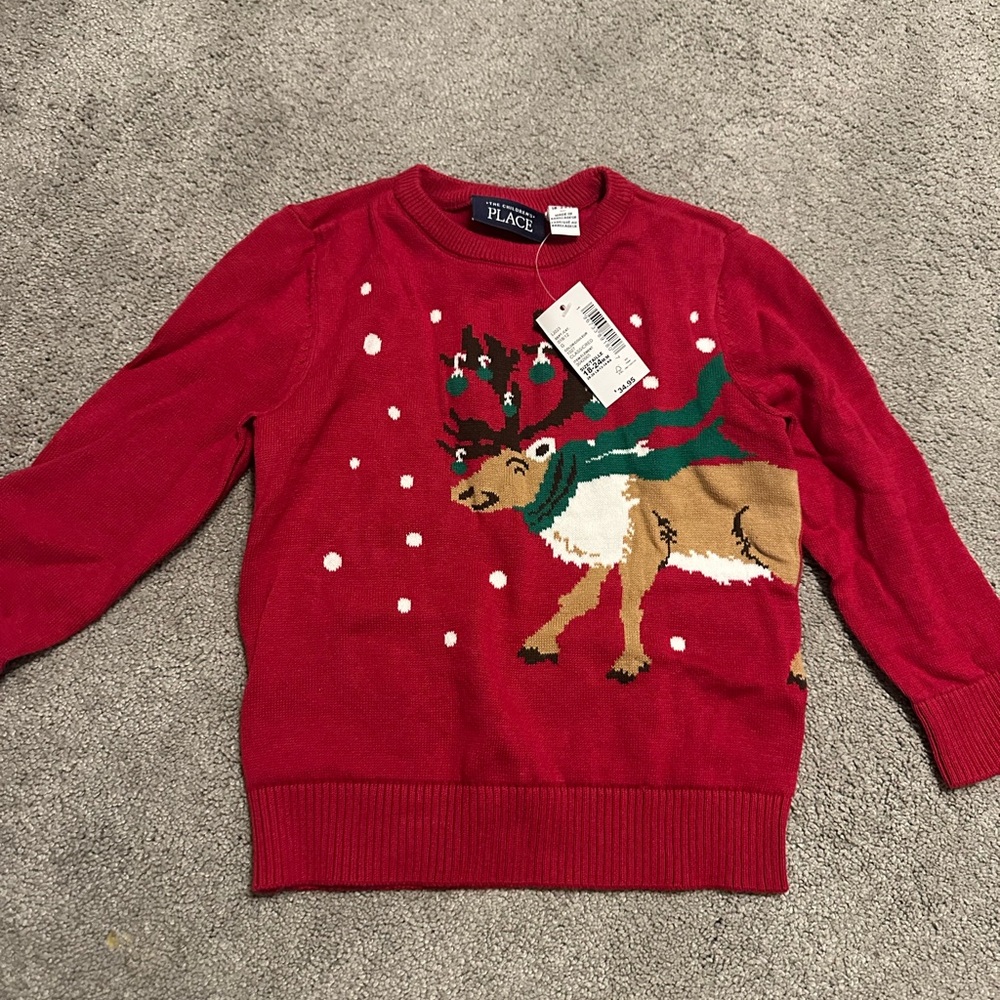 Red Reindeer Sweater, 18-24 month